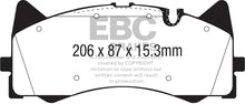 Load image into Gallery viewer, EBC 2015+ Mercedes-Benz C63 AMG (W205) 4.0L Twin Turbo Yellowstuff Front Brake Pads - eliteracefab.com