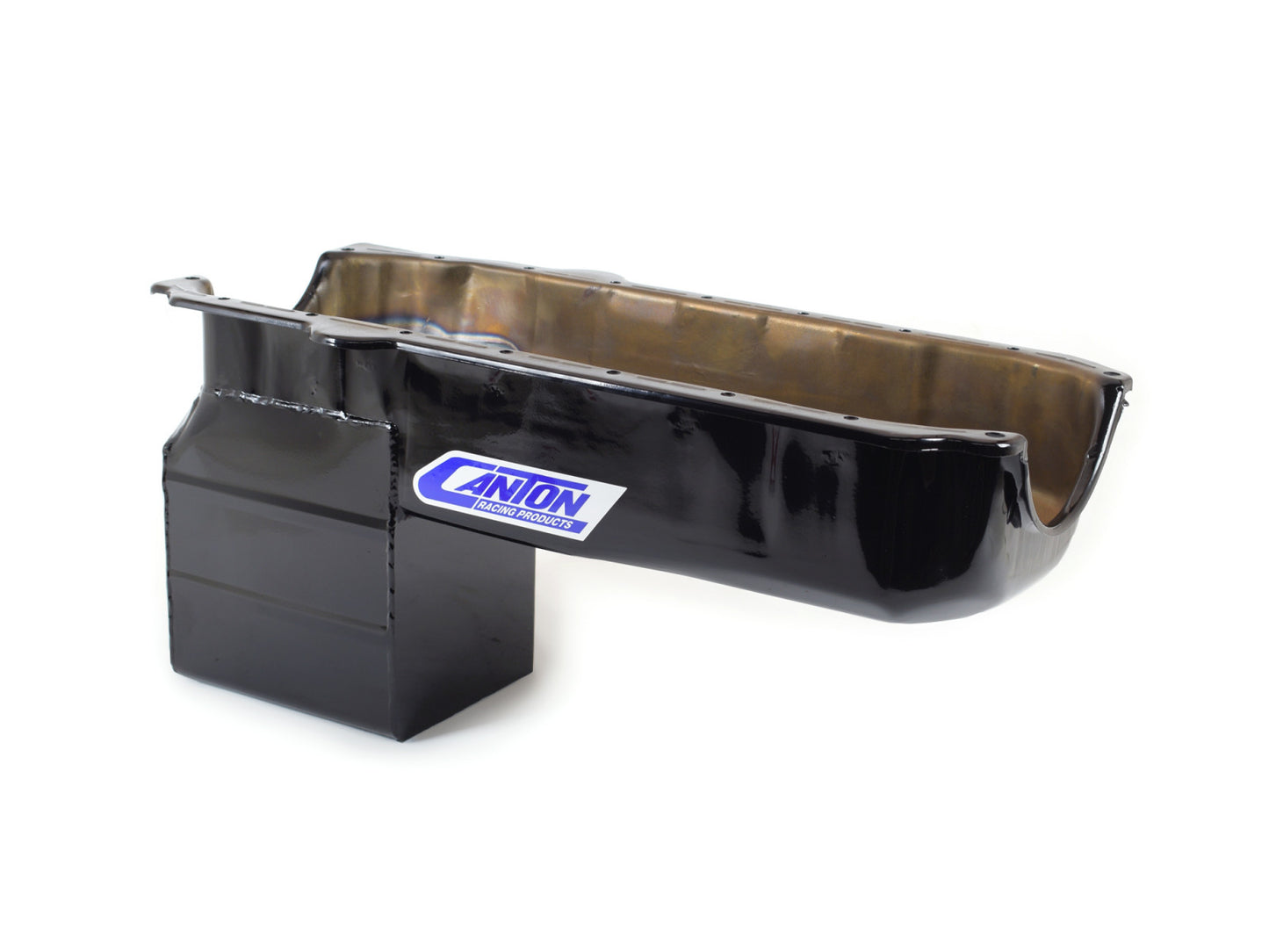 Canton 16-100 Oil Pan Small Block Chevy S10 Truck Conversion Black Powder Coat - eliteracefab.com