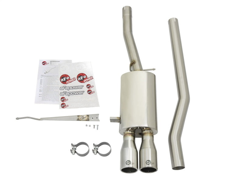 aFe MACHForce XP Exhausts Cat-Back SS-304 14-17 Mini Cooper S Hardtop 2-Door w/ Polished Tips aFe
