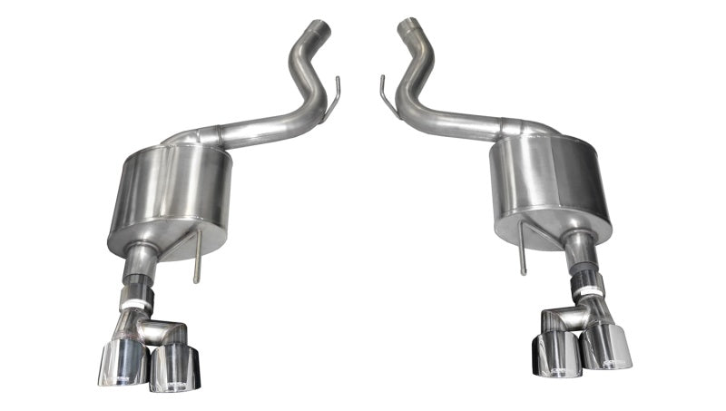 Corsa 18-19 Ford Mustang V8 5.0L 3in Axle-Back Dual Rear Exit w/ 4in Polished Pro-Series Tips CORSA Performance