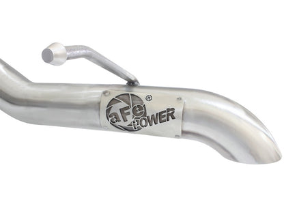 aFe MACHForce XP 2-1/2in SS-409 Cat-Back Exhausts w/ 18in Muffler 07-17 Jeep Wrangler V6-3.6L - eliteracefab.com