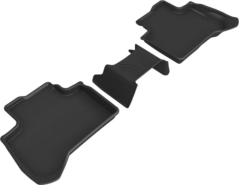 3D MAXpider 2018-2020 BMW X3 (G01)/X4 (G02) Kagu 2nd Row Floormats - Black - eliteracefab.com