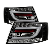 Load image into Gallery viewer, Spyder Audi A6 05-08 4Dr Sedan Only Version 2 Light Bar LED Tail Lights Blk ALT-YD-AA605V2-LBLED-BK - eliteracefab.com