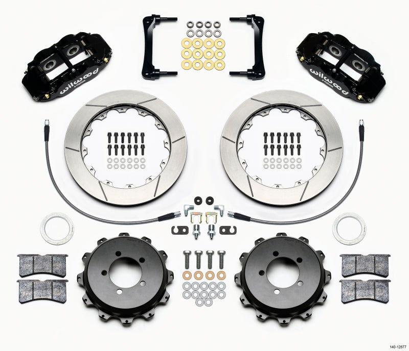 Wilwood Narrow Superlite 4R Rear Kit 12.88in 2008-2012 Subaru WRX w/Lines Wilwood