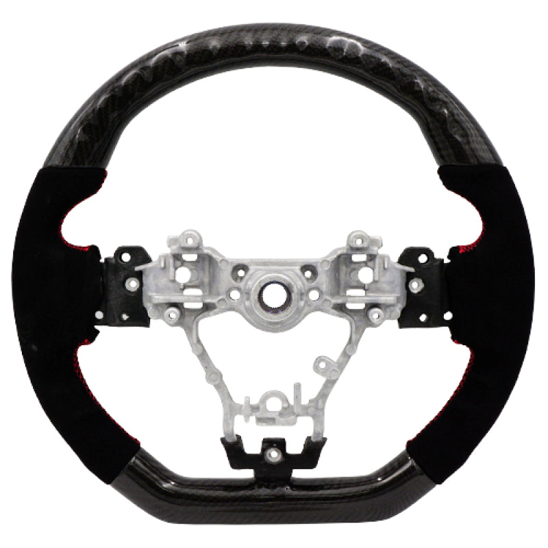 BLOX Racing 15-21 Subaru Carbon/Alcantara Steering Wheel Red Stitching BXSW-50010-R BXSW-50010-R