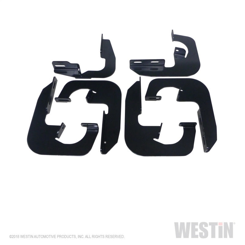 Westin 2007-2013 Chevy Silverado 1500 Ext. Cab Running Board Mount Kit - Black - eliteracefab.com