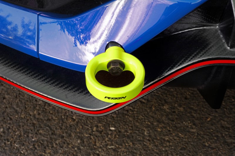 Perrin 10th Gen Civic SI/Type-R/Hatchback Tow Hook Kit (Rear) - Neon Yellow Perrin Performance