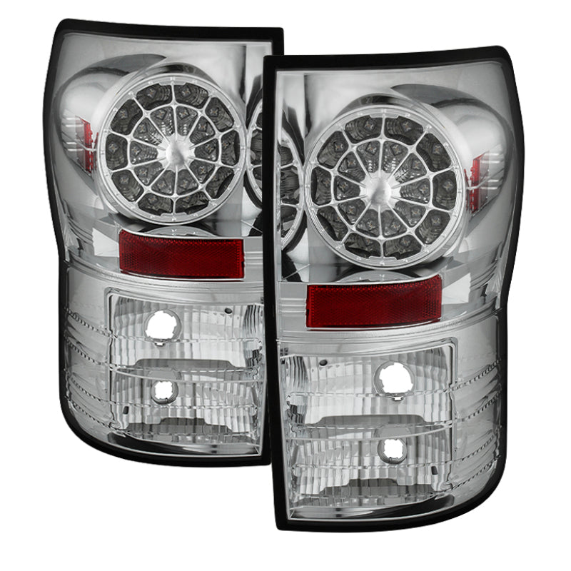 Spyder Toyota Tundra 07-13 LED Tail lights Chrome ALT-YD-TTU07-LED-C - eliteracefab.com