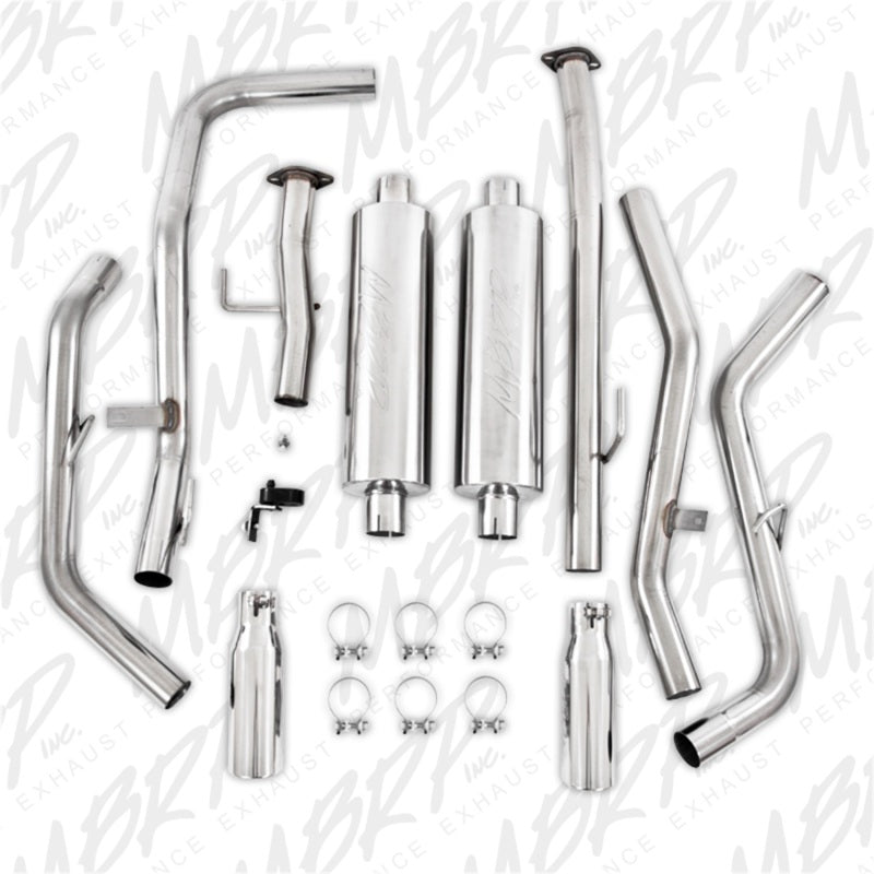 MBRP 2009-2010 Toyota Tundra 5.7L EC-Std. & SB/CC-SB Cat Back Dual Split Side - eliteracefab.com