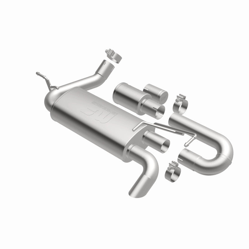 MagnaFlow 07-18 Jeep Wrangler JK Overland Series Axle-Back Exhaust System Magnaflow