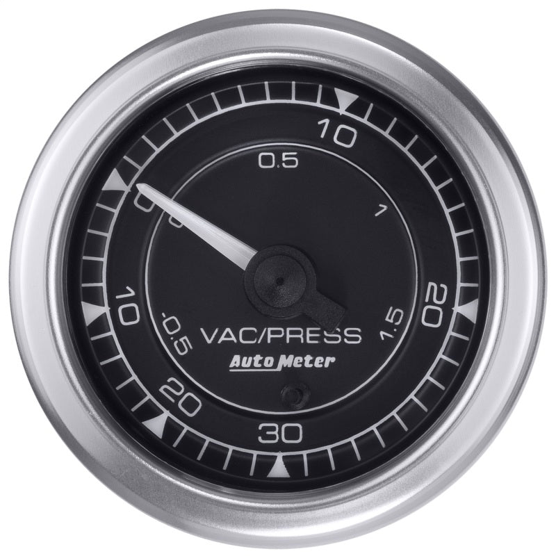 Autometer Chrono 2-1/16in 30INHG-30PSI Vaccum/Boost Gauge 8159