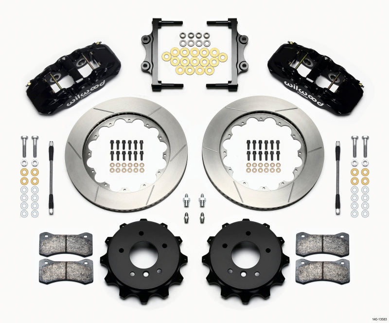 Wilwood AERO4 Rear Kit 14.00 2007-2011 BMW E90 Series w/Lines Wilwood