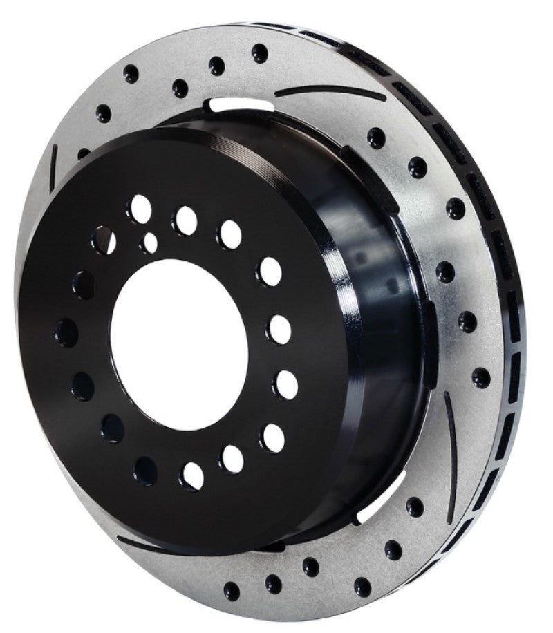 Wilwood Rotor-1.91in Offset-SRP-BLK-Drill-LH 11.00 x .810 - 5 Lug Wilwood