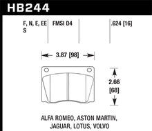 Load image into Gallery viewer, Hawk Performance HT-10 Front Brake Pads - HB244S.624