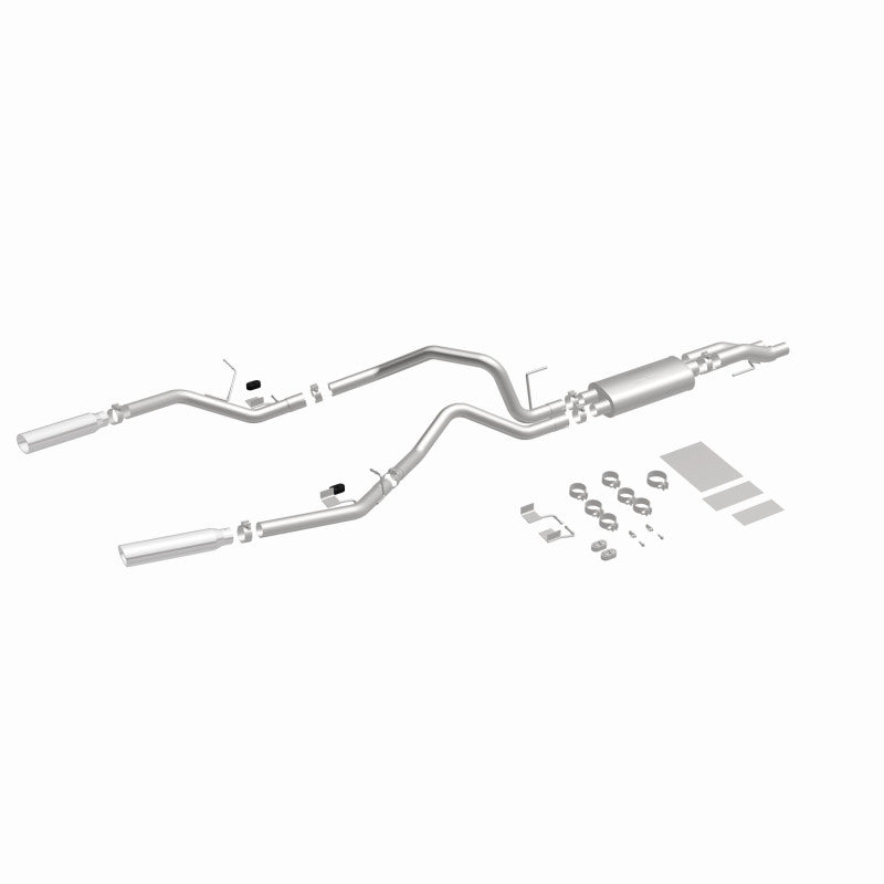 MagnaFlow 11 Ford F-150 3.7L/5.0L/6.2L SS Catback Exhaust Dual Split Rear Exit w/ 3.5in SS Tips Magnaflow