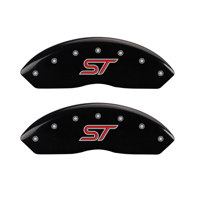 MGP 4 Caliper Covers Engraved Front & Rear ST Black finish silver ch MGP