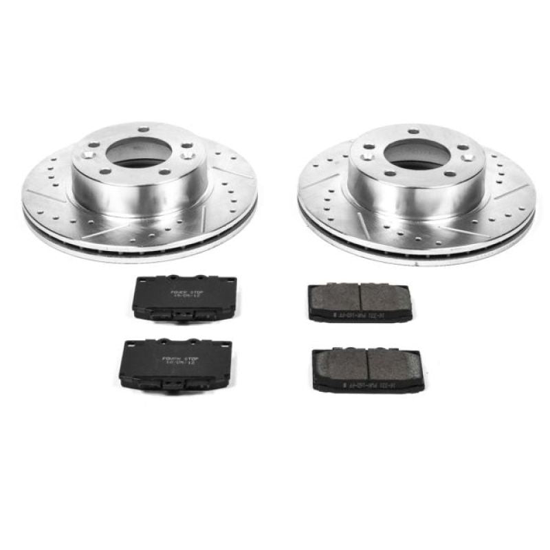 Power Stop 86-91 Mazda RX-7 Front Z23 Evolution Sport Brake Kit - eliteracefab.com