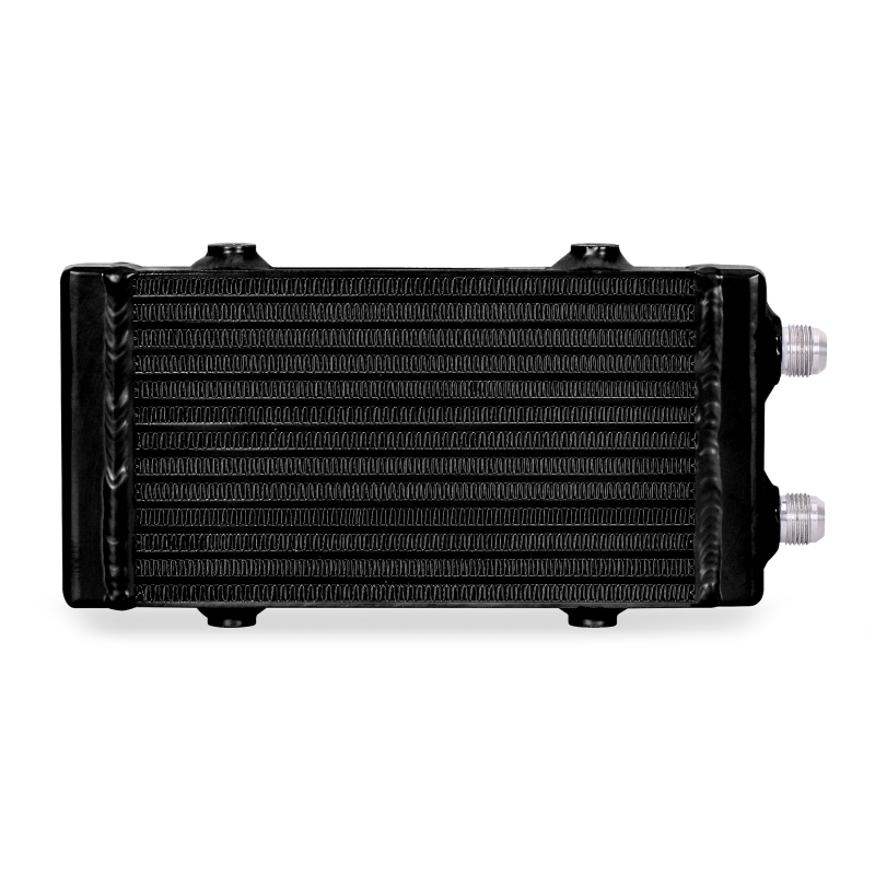 Mishimoto Universal Small Bar and Plate Dual Pass Black Oil Cooler - eliteracefab.com