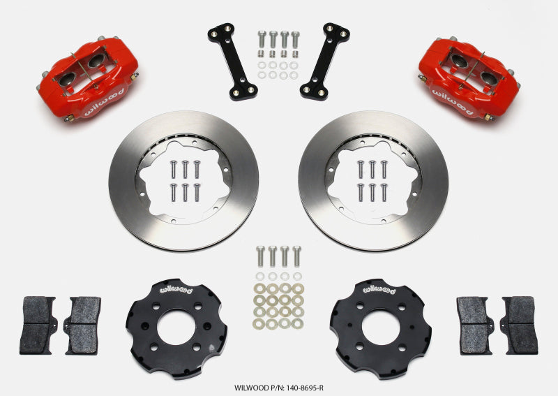 Wilwood Forged Dynalite Front Hat Kit 11.00in Red Integra/Civic w/Fac.240mm Rtr - eliteracefab.com