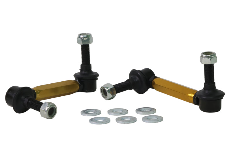 Whiteline 06-09 Toyota FJ Cruiser GSJ10 / 09+ GSJ15 Front Adjustable Heavy Duty Sway Bar Link Kit - eliteracefab.com