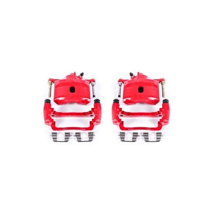 Power Stop 97-00 Acura EL Front Red Calipers w/Brackets - Pair - eliteracefab.com