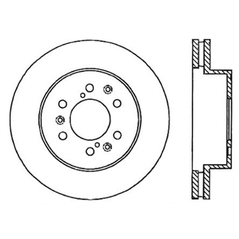 STOPTECH POWER SLOT 07 CHEVROLET TAHOE FRONT RIGHT ROTOR, 126.66057SR - eliteracefab.com