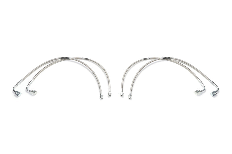 Fabtech 07-18 Jeep JK 4WD Front & Rear Extended Brake Line Kit Fabtech