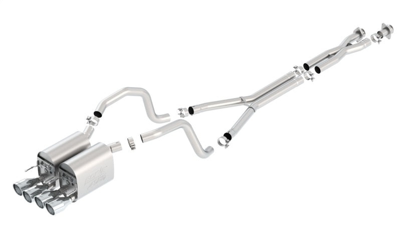 Borla 05-08 Chevrolet Corvette Coupe/Convertible 2dr 6.2L 8cyl AT/MT 6spd ATAK SS Catback Exhaust - eliteracefab.com