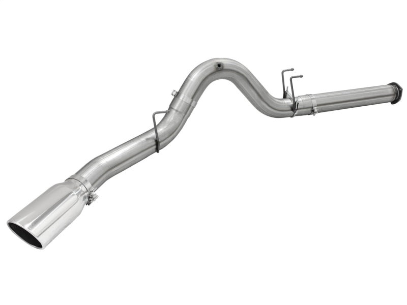 aFe MACHForce XP Exhaust 5in DPF-Back SS Exh 2015 Ford Turbo Diesel V8 6.7L Polished Tip - eliteracefab.com