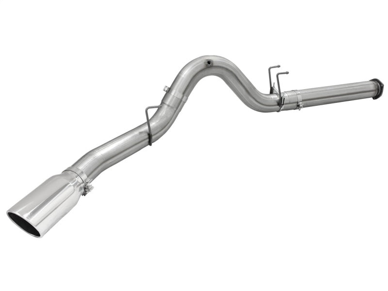aFe Atlas Exhausts 5in DPF-Back Aluminized Steel Exhaust 2015 Ford Diesel V8 6.7L (td) Polished Tip - eliteracefab.com