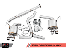 Load image into Gallery viewer, AWE Tuning 2015+ Subaru WRX VA Sedan Touring Edition Exhaust - Chrome Silver Tips (102mm) - eliteracefab.com