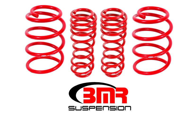 BMR 07-14 SHELBY GT500 PERFORMANCE VERSION LOWERING SPRINGS (SET OF 4) - RED - eliteracefab.com