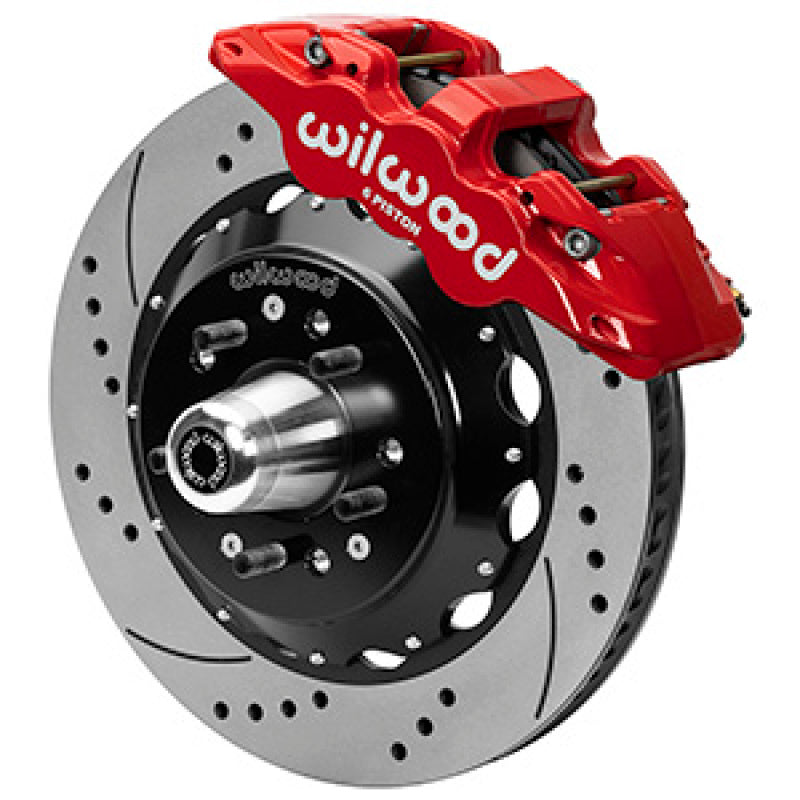 Wilwood Aero6R/ST Front Big Brake Kit 14in D/S Red Powder Coat 79-88 Chevrolet Monte Carlo Wilwood