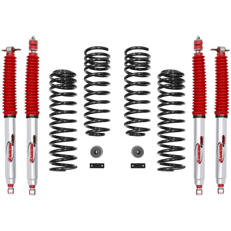 Rancho 07-17 Jeep Wrangler Front and Rear Suspension System - Master Part Number / One Box - eliteracefab.com