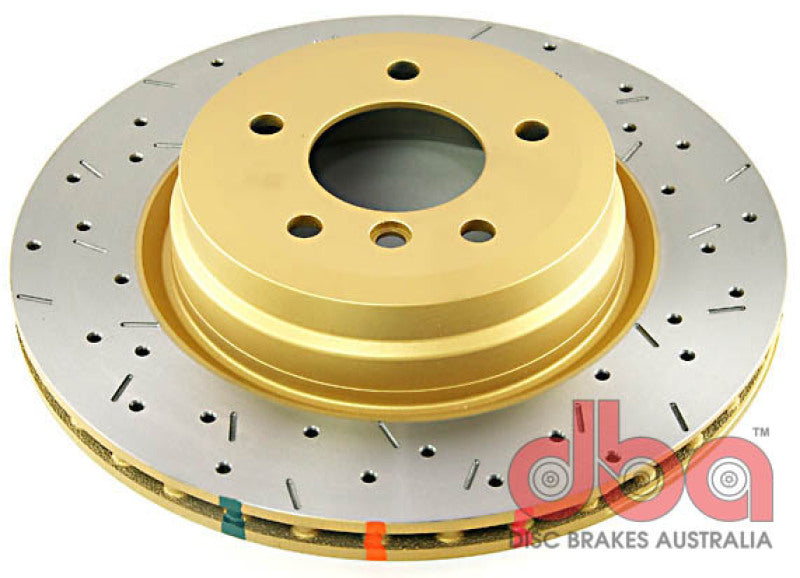 DBA 06+ BMW 335d/335i E90/91/92 Rear Drilled & Slotted 4000 Series Rotor DBA