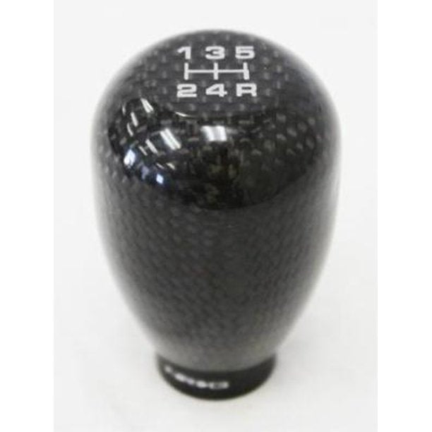 NRG Black Carbon Fiber 42mm 5 Speed Heavy Weight Shift Knob Honda - eliteracefab.com