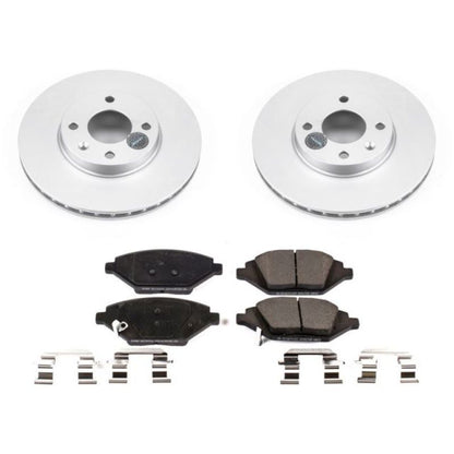 Power Stop 16-19 Chevrolet Spark Front Z17 Evolution Geomet Coated Brake Kit - eliteracefab.com