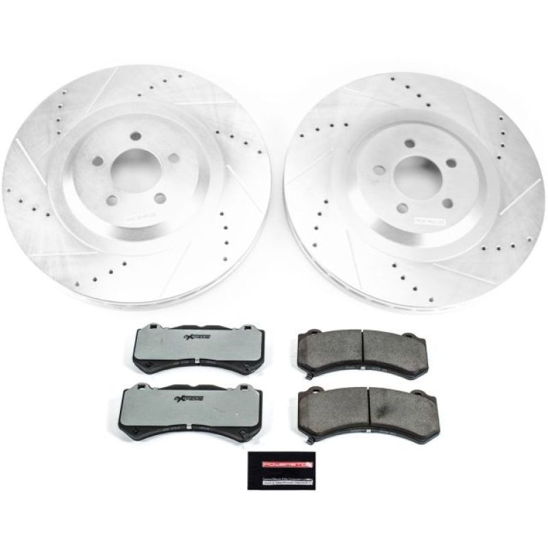 Power Stop 15-19 Dodge Challenger Front Z26 Street Warrior Brake Kit - eliteracefab.com