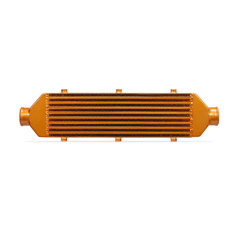 Mishimoto Universal Gold Z Line Intercooler Overall Size: 28x8x3 Core Size: 21x6x2.5 Inlet / Outlet - eliteracefab.com