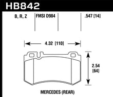 Load image into Gallery viewer, Hawk Performance HPS 5.0 Rear Brake Pads - HB842B.547