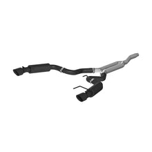 Load image into Gallery viewer, MBRP 15-19 Ford Mustang EcoBoost 2.3L Black 3in Cat Back Dual Split Rear Exit (Race Version) - eliteracefab.com