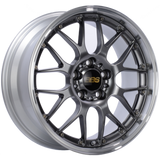 BBS RS-GT 19x8 5x114.3 ET45 Diamond Black Center Diamond Cut Lip Wheel - 82mm PFS Required