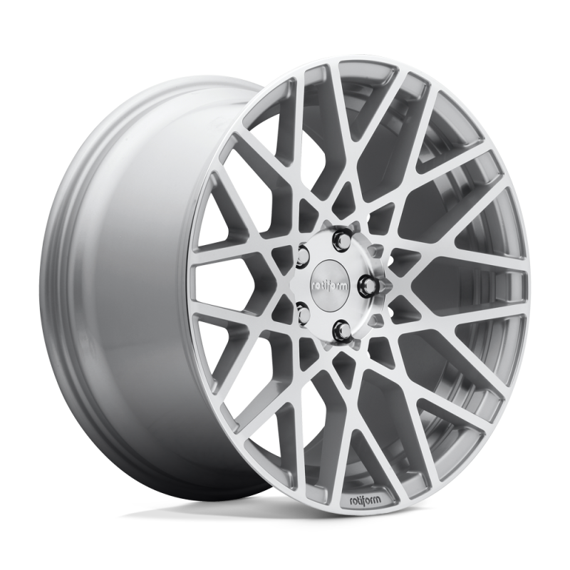 Rotiform R110 BLQ Wheel 20x10 5x112 35 Offset - Gloss Silver Machined