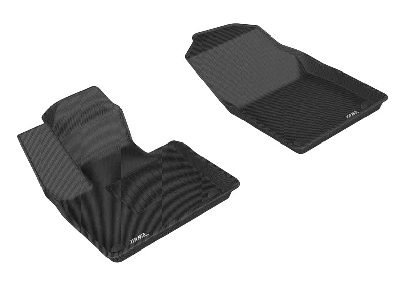 3D MAXpider 2015-2019 Volvo XC90 Kagu 1st Row Floormat - Black - eliteracefab.com