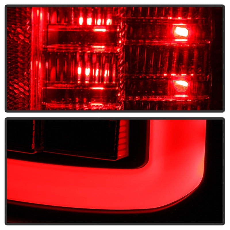 Spyder Dodge Ram 2013-2014 Light Bar LED Tail Lights - All Black ALT-YD-DRAM13V2-LED-BKV2 - eliteracefab.com