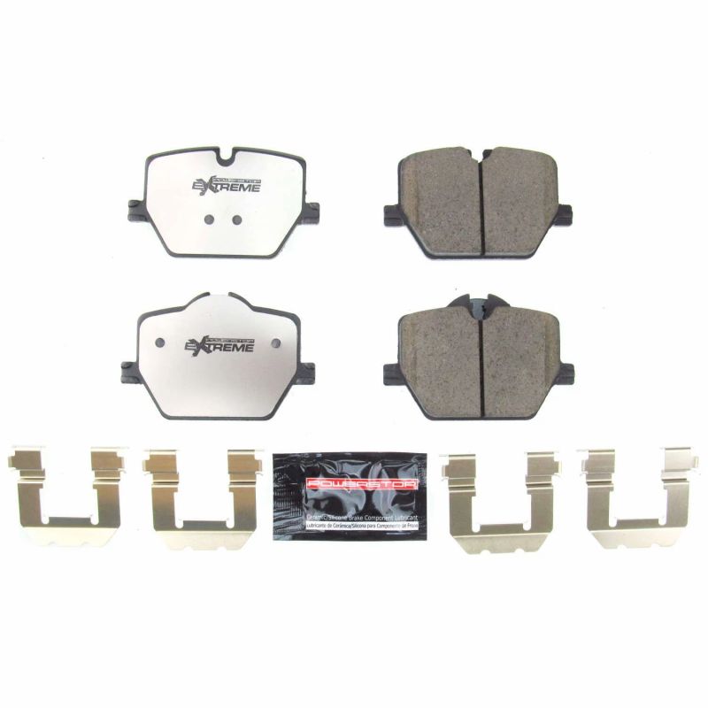 Power Stop 2019 BMW 330i Rear Z26 Extreme Street Brake Pads w/Hardware - eliteracefab.com