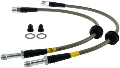 STOPTECH 09 AUDI A4 SEDAN / 08-10 A5-S5 REAR STAINLESS STEEL BRAKE LINE KIT, 950.33516 - eliteracefab.com