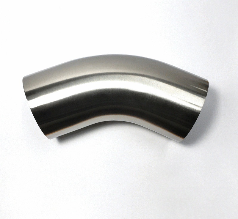 Stainless Bros 4in Diameter 1D / 4in CLR 45 Degree Bend Leg Mandrel Bend - eliteracefab.com