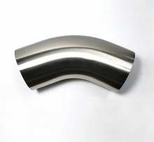 Load image into Gallery viewer, Stainless Bros 4in Diameter 1D / 4in CLR 45 Degree Bend Leg Mandrel Bend - eliteracefab.com