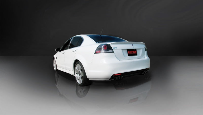 Corsa 08-09 Pontiac G8 GXP 6.0L V8 Sport Cat-Back w/ Dual 3in Black Tips CORSA Performance